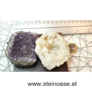 Set Reinigen & Aufladen mit Amethyst + Schneequarz